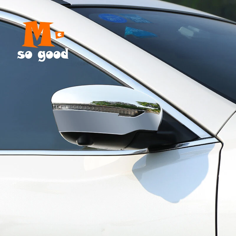 ABS Carbon fiber/Chrome for Nissan Pathfinder Car Rearview Side Door Turning Mirror Cover Trim 2017 2018 2019 2020 Accessories