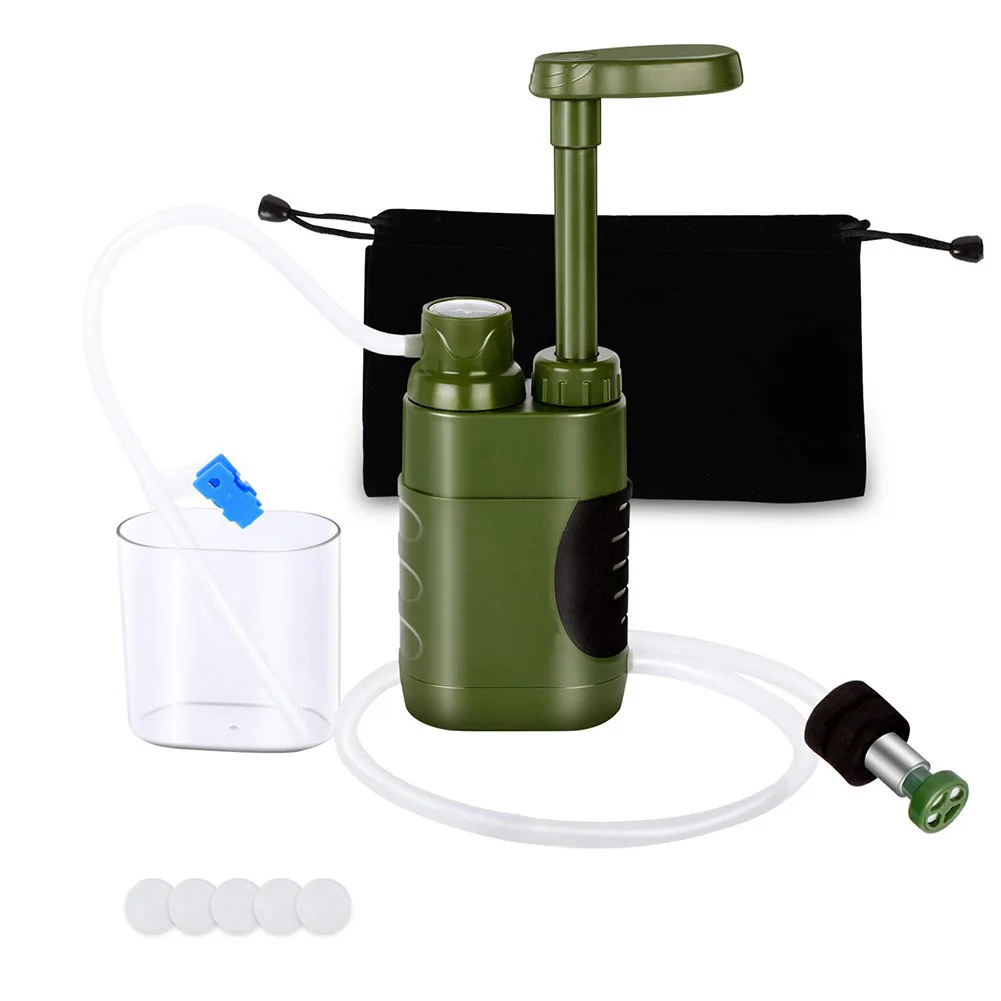 Outdoor Portable Water Filter Safety Emergency Water Purifier Emergency Survival Tools Mini Water Filter Camping Supplies