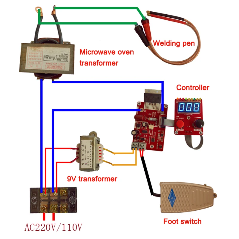 Imagem -05 - Pulso Duplo Ponto Solda Máquina Codificador Módulo Digital Placa do Painel de Controle Controlador Atual Ajustável Tempo Ny-d02 40a 100a