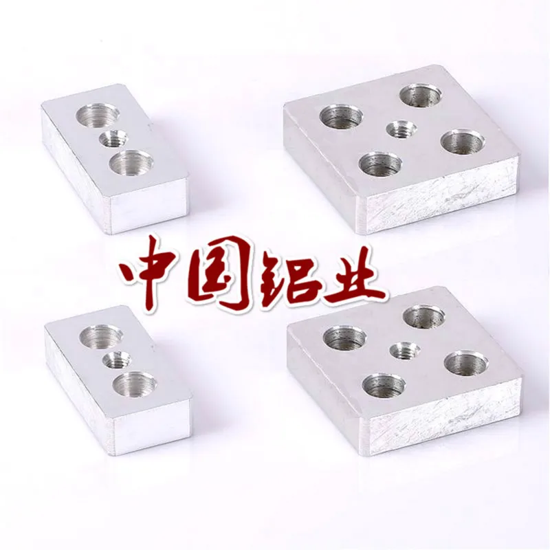 4PCS Aluminum Alloy Profile End Connection Plate 3060 4080 6060 8080 Caster Foot Adjustment Support