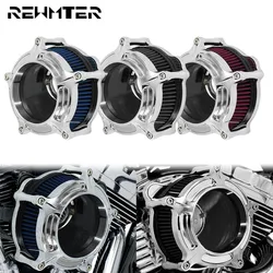 Motorcycle Chrome Air Filter Air Cleaner Kit CNC Intake System For Harley Touring Sportster XL 48 72 883 1200 Dyna Softail FLHX