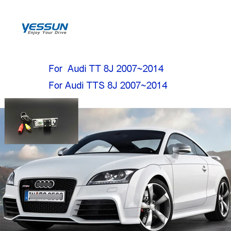 

Rear view camera For Audi TT TTS 8J 2007~2014 CCD night view backup parking license plate camera bracket housing