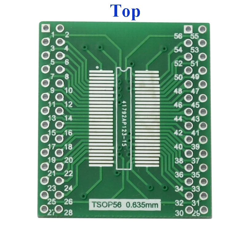 

TSSOPII TSSOP56 0.635mm/0.8mm to DIP56 IC Adapter TSSOP56 socket test experiment board pcb