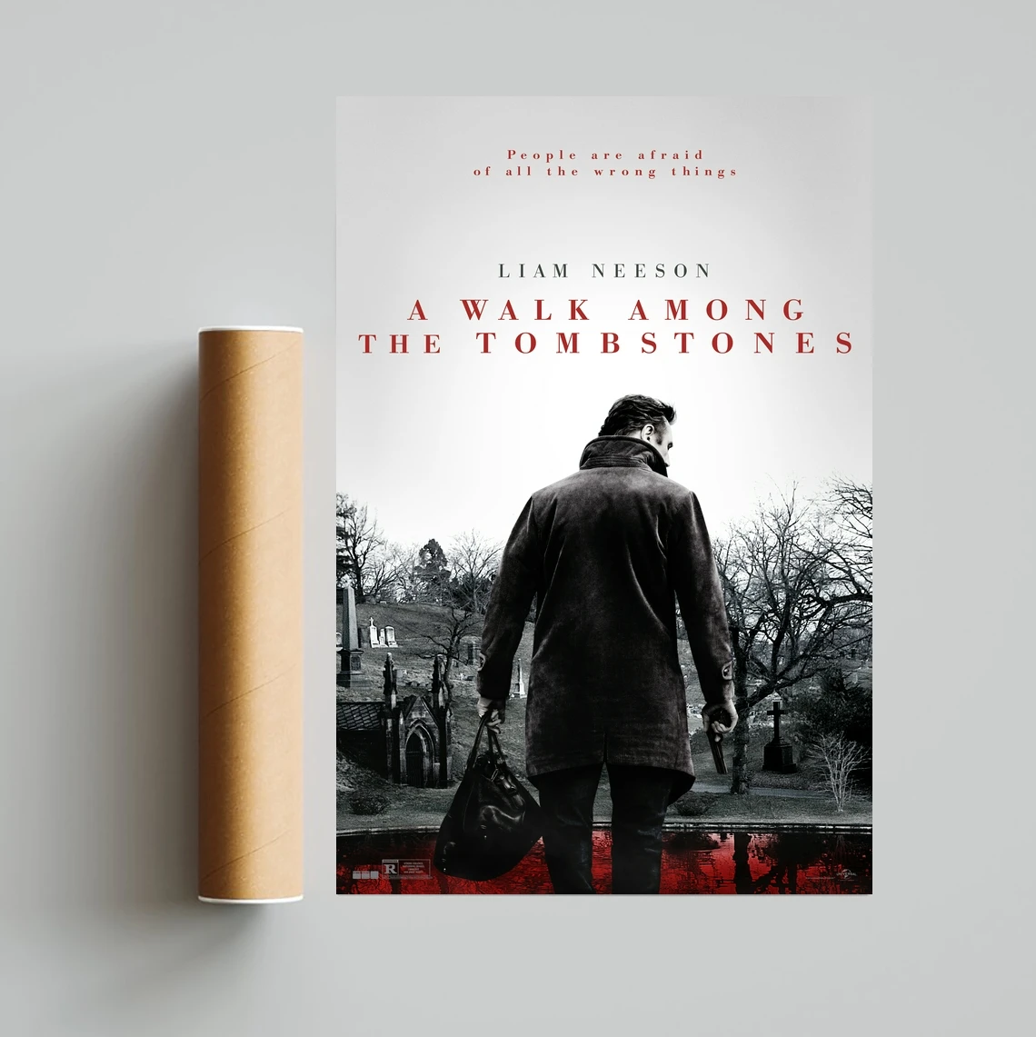 A Walk Among The Tombstones Movie Poster Canvas Print Home Decoration Wall Painting ( No Frame )