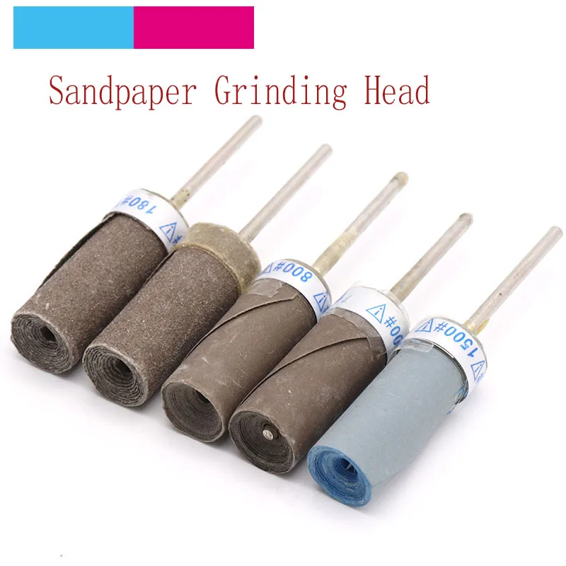 

10pcs Sanding Bands Sandpaper Grinding Wheels Head 2.35mm Shank For Dremel Electric Drill Accessoriess Abrasive Rotary Tools