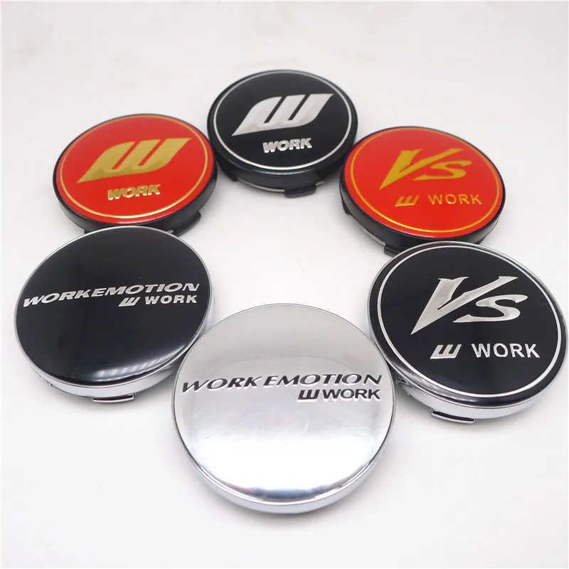 

4pcs 59mm 53mm For VS W WORK Emotion Wheel Center Hub Cap Covers Car Styling Emblem Badge Rims Cover 56mm Stickers Accessories