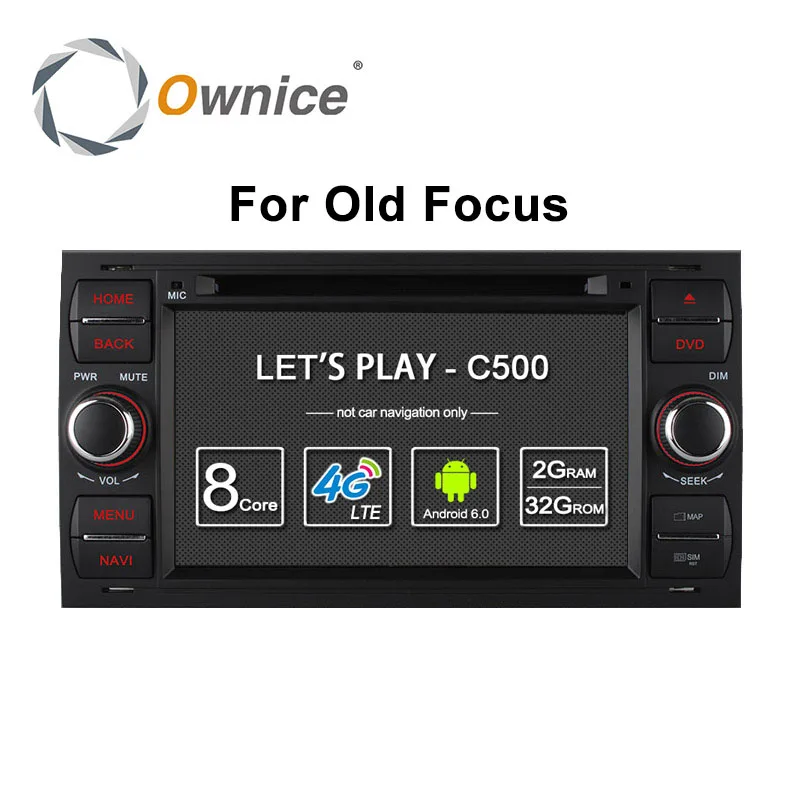 Ownice C500 Android 6.0 Octa 8 Core In Dash Car DVD Player For Ford Mondeo Focus Transit C-MAX GPS Navi Radio Support 4G LTE