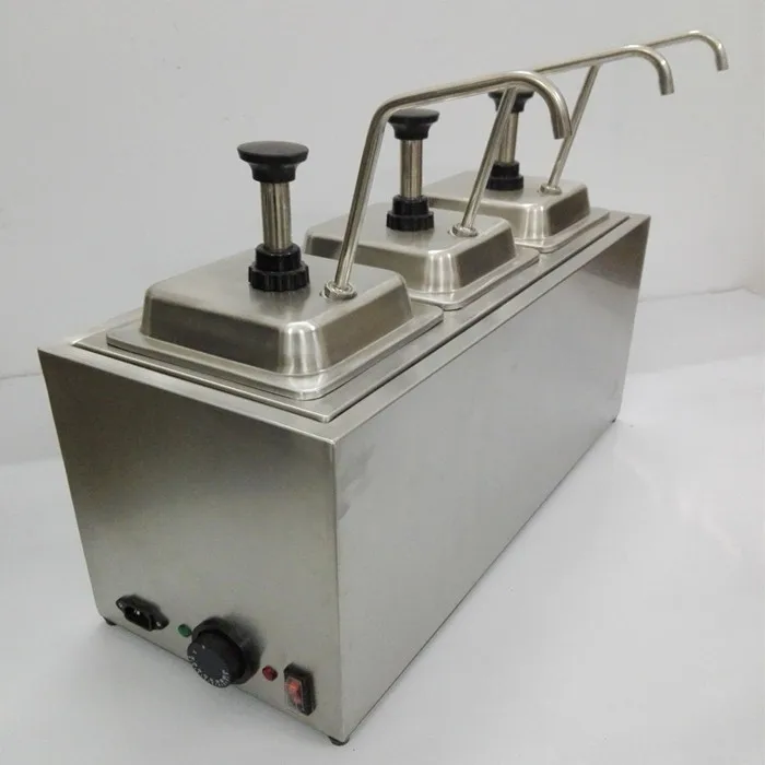 

hot chocolate 3heads nacho cheese food pump automatic cheese dispenser