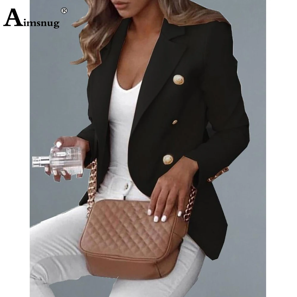 Women Casual Blazers Lapel Collar Jackets Spring Fashion Houndstooth Top Outerwear Ladies Skinny Coats Sexy Female Clothing 2022