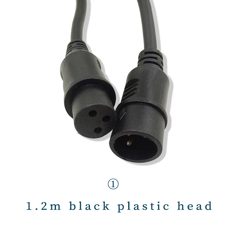 3 pinos cabo DMX, linha de sinal preto conector, cabo usado para Led Par, palco luzes equipamentos, 1m, 5m, 10m, 15m, 20m