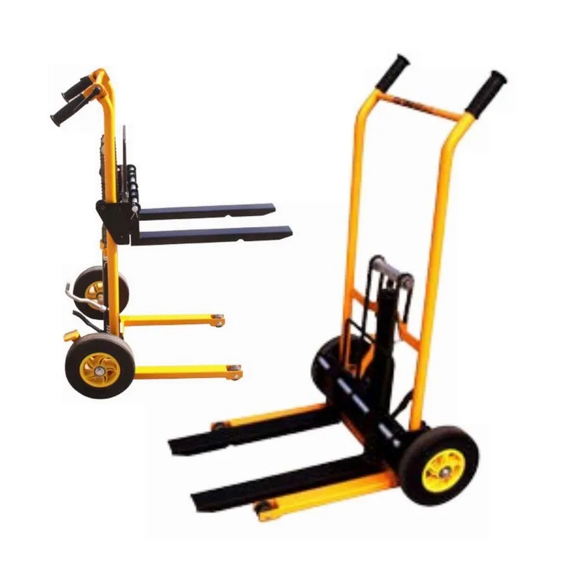 Four-wheel universal forklift lifting folding type flat tiger truck cargo handling forklift