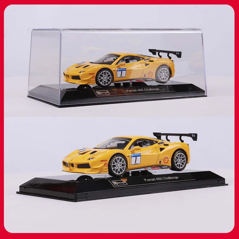 Bburago 1:43 Ferrari 488GTE 312P F430GTC 308GTB 458GT3 488 Challenge Static Die Cast Vehicles Collectible Model Racing Car Toys