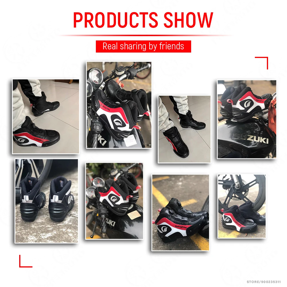 Botas de moto para hombre, zapatos transpirables para vehículos todoterreno, calzado para Motocross, carreras callejeras