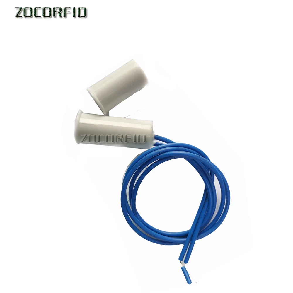 Interruptor de Sensor magnético para puerta y ventana, dispositivo con cable de AC85-220V, funciona con sistema de alarma PTSN y GSM y armario