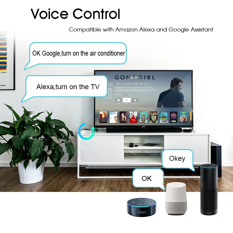 Smart Life Universal Intelligent Remote Controller WIFI+IR Switch Automation Home Air Conditioner TV Google Assistant Alexa Siri