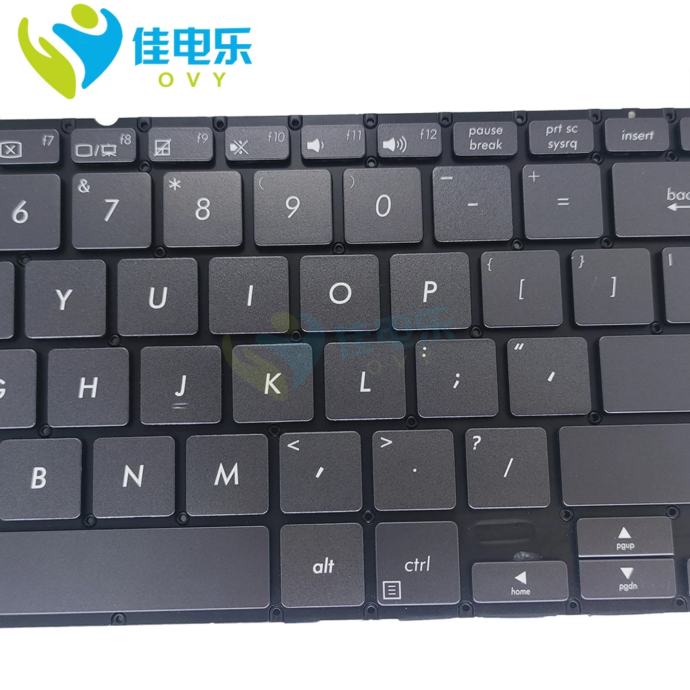 Imagem -02 - Teclado Retroiluminado para Notebook dos Eua para Asus Zenbook Flip s Ux370u Ux370 Uar Ux370uaf Ux370ua Teclados para Notebook Inglês 0knb02604he00