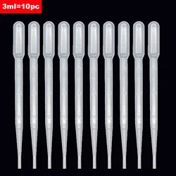 Pipeta De Transferência De Plástico Descartável, Pequena Escala, Suprimentos De Laboratório, Segurança, Transparente, 10 Pcs, 3ml