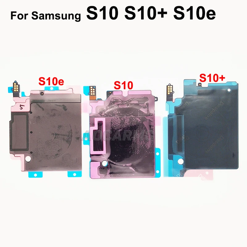 Aocarmo Charger Wireless Charging Induction Coil NFC Module Flex Cable For Samsung Galaxy S10 Plus S10e S10+ G970 G973 G975