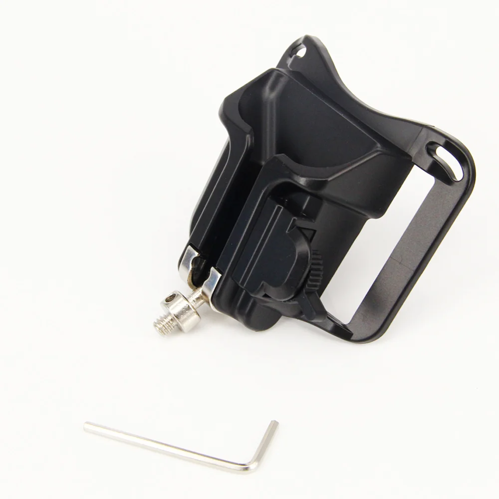 Rápido de la cámara con 1/4 "montaje de tornillo cintura araña funda disparar cinturón hebilla botón rápido puede & n 5dii 5diii 60D D700 D600