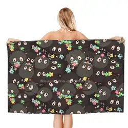 Many Susuw Large Bath Towel Beach Towel Sunscreen Blanket Studio Ghibli Hayao Miyazaki Nausicaä Laputa Totoro Susuw Catbus Kiki