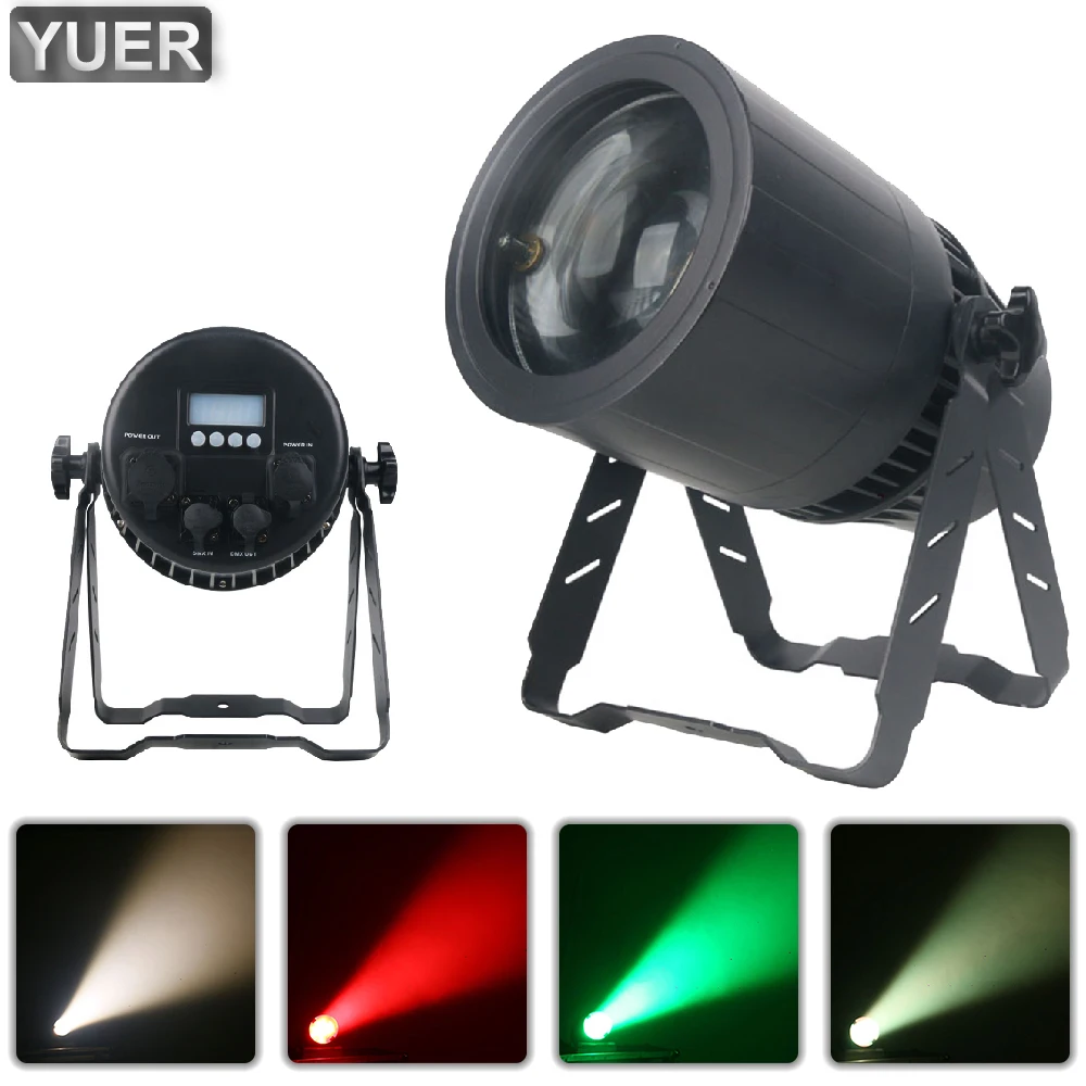 Waterproof IP65 120W  LED RGBW 4IN1 Strobe Dyeing Zoom Effect Light DMX DJ Disco Stage Prom Party Indoor Outdoor Music Bar Club