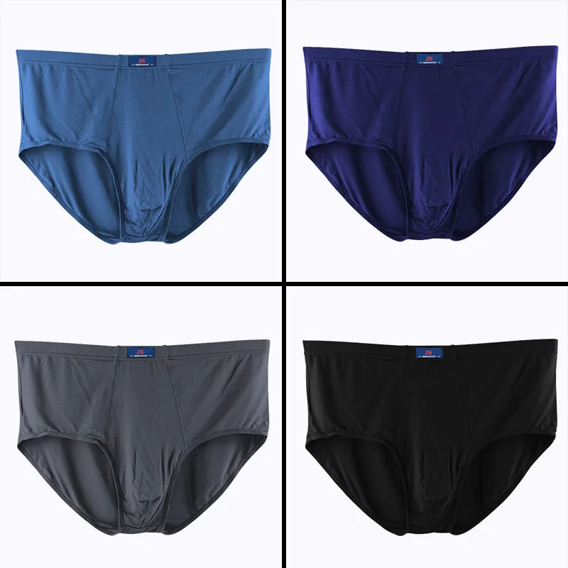 4 Pieces Big Size Men Underwear Solid Panties Briefs Underpants Shorts Homme Undies Undershorts XL 2XL 3XL 4XL 5XL 6XL 7XL 8XL