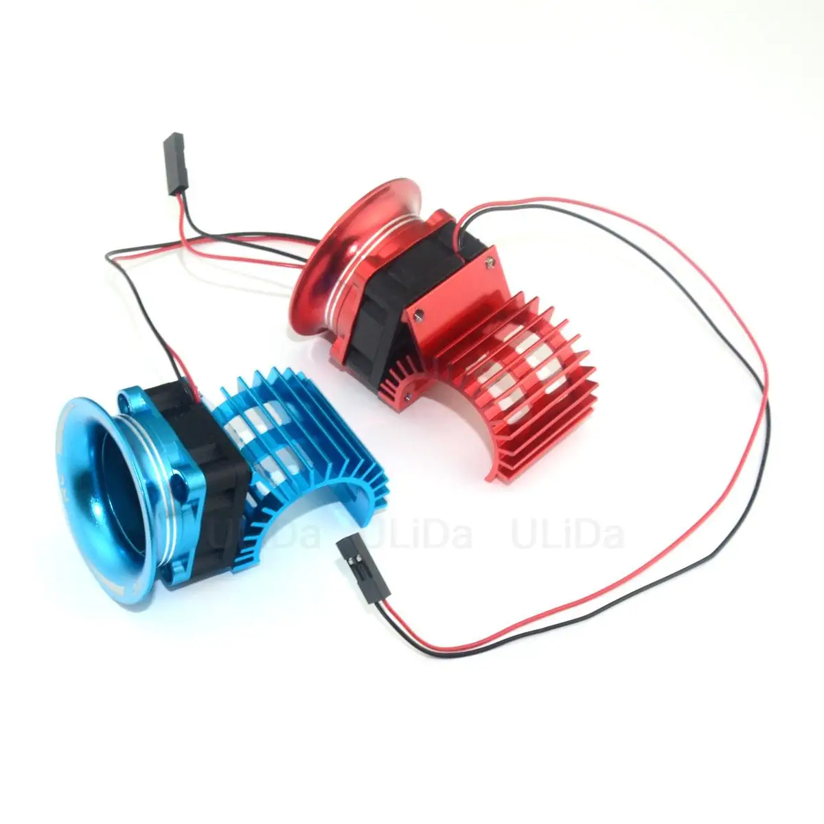 Brushless Motor Heatsink + DC 5V Fan + Cover Better Air Channel for 1/10 1/16 HSP WLtoys Axial RC Car 380 390 Motors