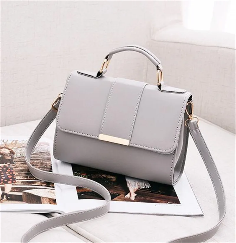 Heißer Verkauf Flap Sling Schulter Taschen für Frauen Einfarbig Umhängetasche Messenger Tasche Geldbörse Weibliche Leder Handtasche Tasche – Detail 22