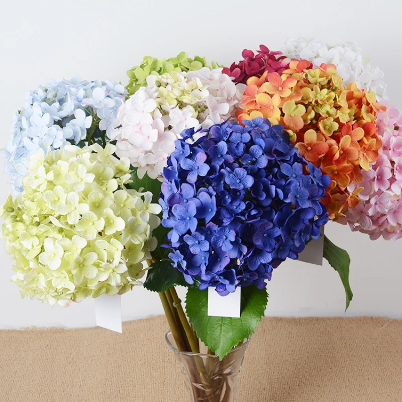 

11-color French Hydrangea Handmade Single-stem Wedding Home Fashion Ornaments Silk Simulation Flower Arrangement Decoration