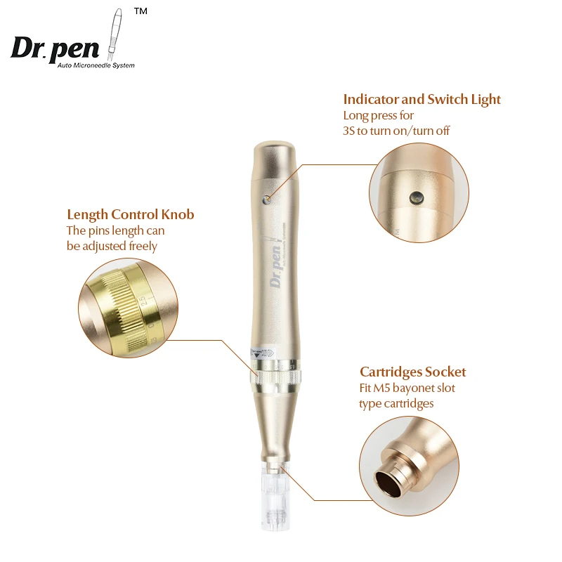 Authentic Dr. pen Ultima M5 Wireless Professional Micro Needle Derma Pen M5-W Micro Needling Mesotherapy Beauty Aesthetics Pen