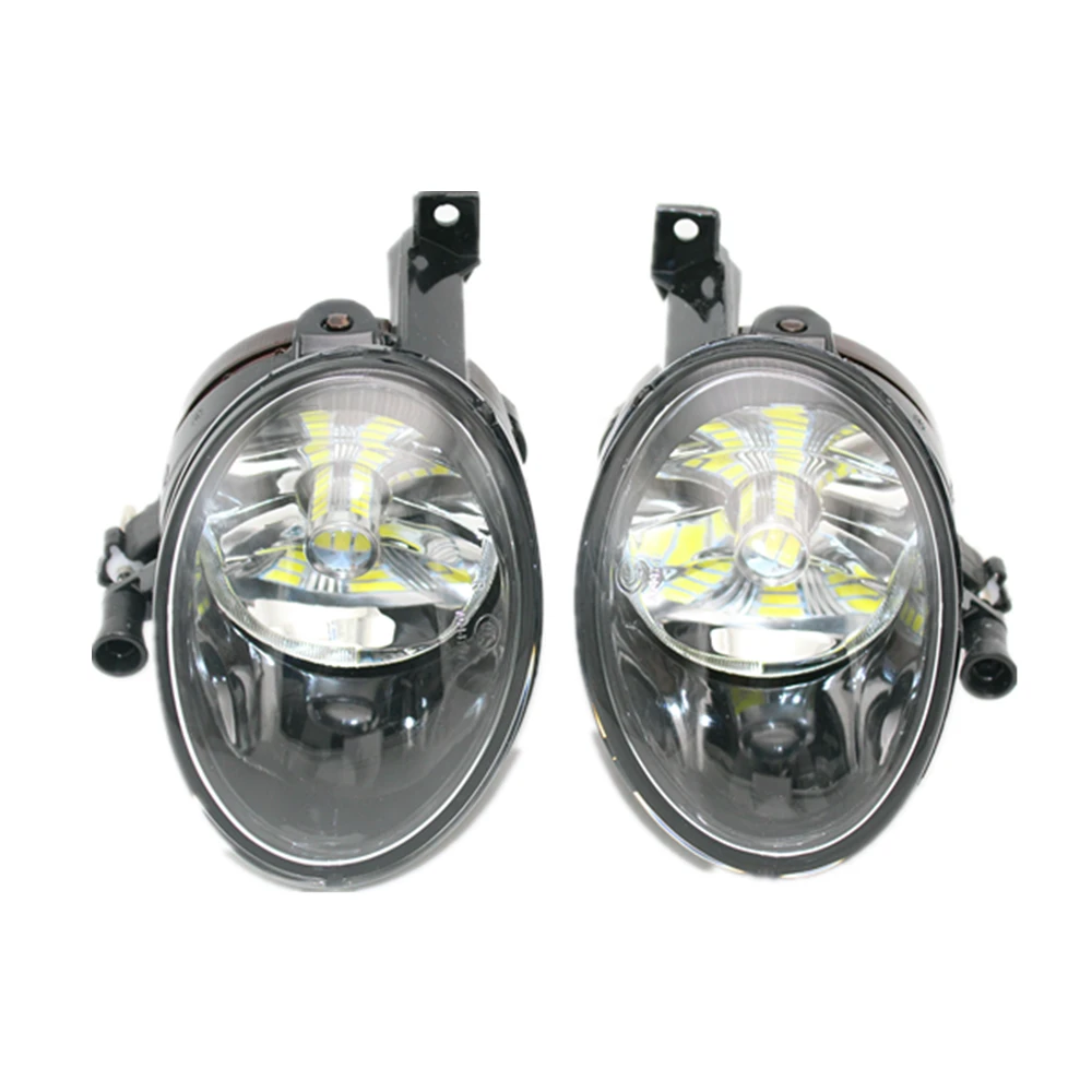 Car Lights For VW Touran Facelift 2011 2012 2013 2014 2015 Car-Styling LED Fog Lamp Light +Grille Cover+Wire Harness Assembly