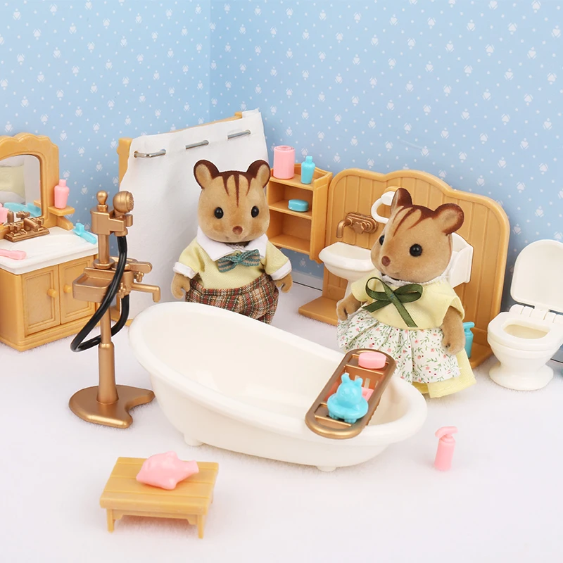 1:12 Simulation Miniature Furniture Toys Dolls Kids Baby Room Play Toy Forest Animal Family Furniture Set For Dolls Edutation