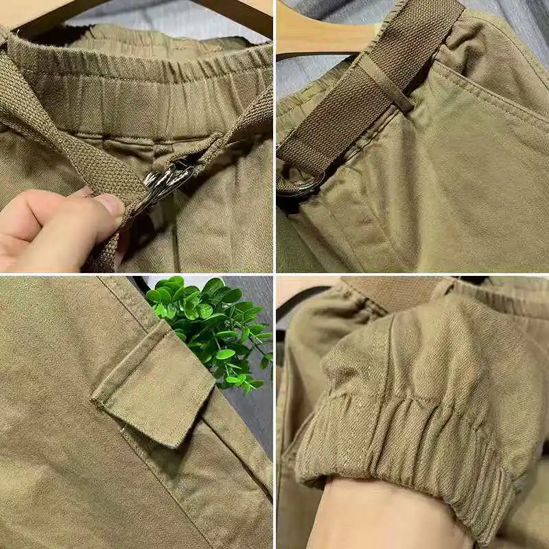 Streetwear Women Solid High Waist Cargo Pants Loose Sports Female Trousers Streetwear Harem Pants Baggy Ladies Pants Streetpants