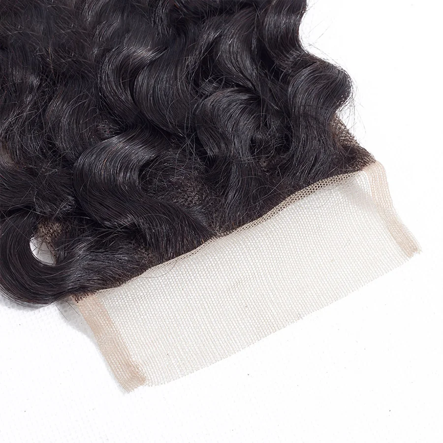 13x4 Ear To Ear Lace Frontal Brazilian Loose Deep Wave Transparent 4x4 Lace Closure 100% Virgin Human Hair Pre Plucked Hairline