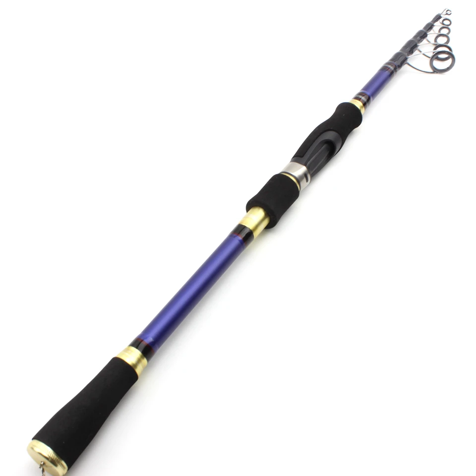 

High Carbon 1.8m 2.1m 2.4m 2.7m Spinning Casting fishing rod telescopic trout Travel pole Lure Weight 7-28g lure rod pesca