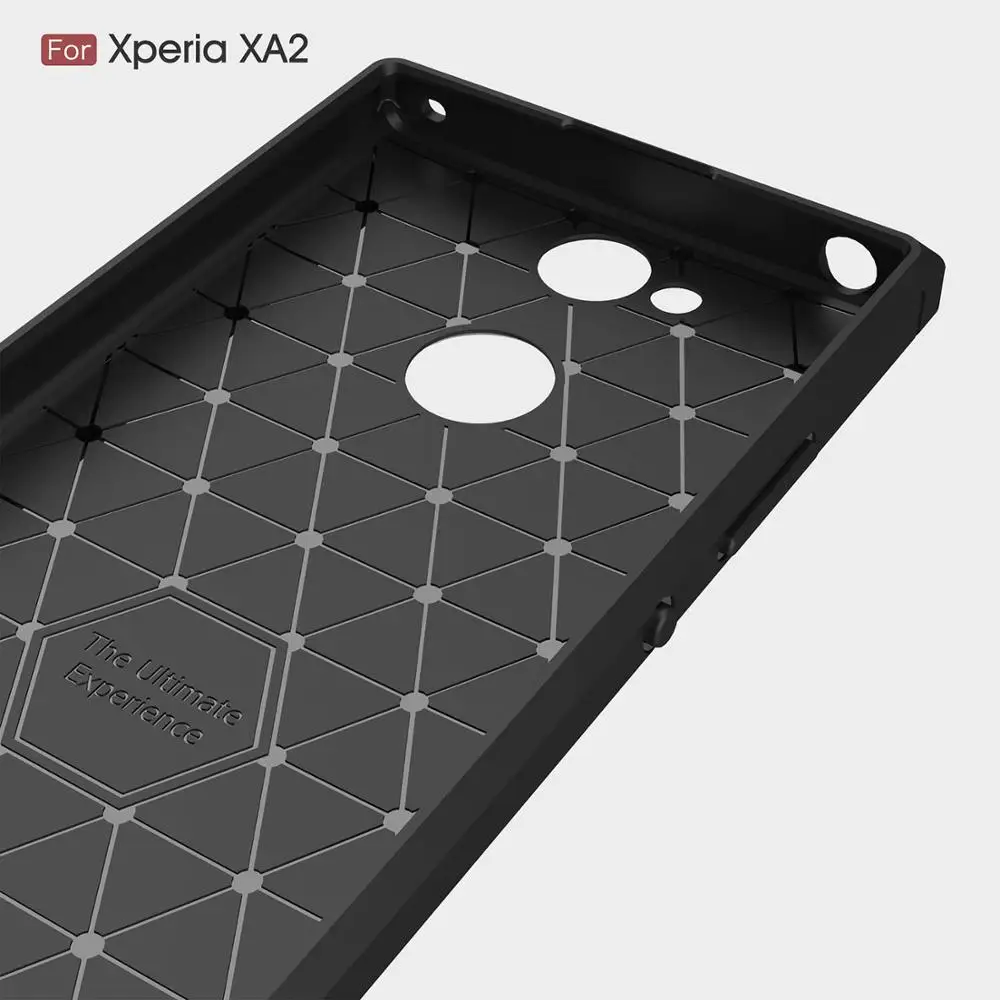 For Sony Xperia XA2 Case Carbon Fiber Soft Cover For Sony Xperia Xa2 Xa 2 Ultra H4113 H4133 H3113 H4213 H4233 H3213 H3223 Coque