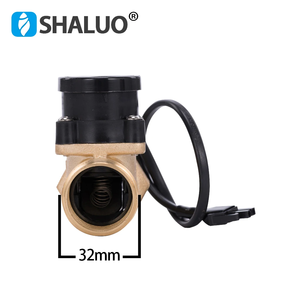 AC220V HT-800 1 Inch Boosting Circulation Water Pump Flow Sensor Switch Electronic Magnetic Pipe Pressure Control Valve 32MM