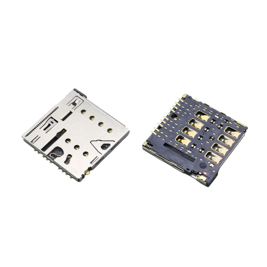 cltgxdd 2pcs new SIM Card Socket Reader Connector Holder for Nokia lumia N610 610 618 N618 N610 N801 repair parts replacenment