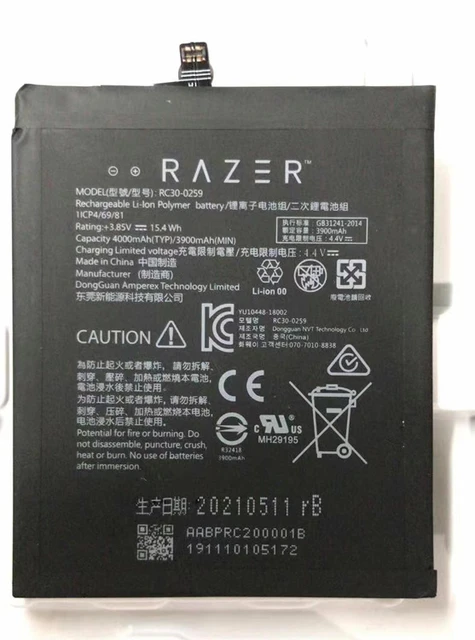 Battery 4000mAh Battery for RAZER phone 2 RC30-0259 1ICP4/69/81 Batteries -  AliExpress 44