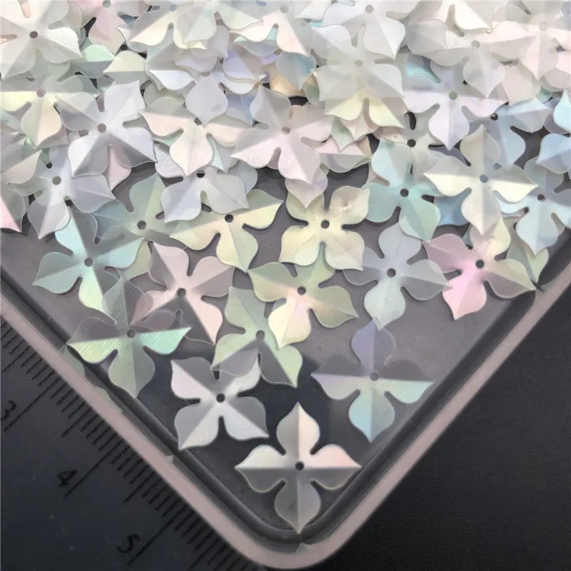 30g 10mm 20mm Windmill Tetrafolium Dull Loose Sequins Paillettes For Sewing ,Shoes,Hat,Kids DIY,Crafts Accessories Wholesale