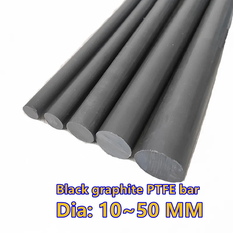 High-quality Black graphite polytetrafluoroethylene bar environment-friendly non-toxic DIY PTFE plastic rod bar