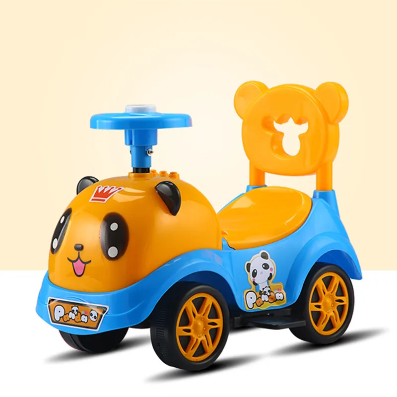 Children\'s twist car 1-3 years old baby scooter with music baby girl and boy four-wheeled can sit on toy scooter yo car gift