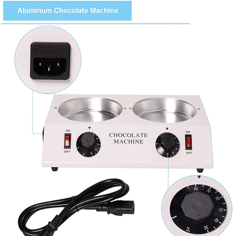 Chocolate Melting Pot Chocolate Tempering Machine  Control Heated device 110V Soap processing equipment Melting Double Pots 220v