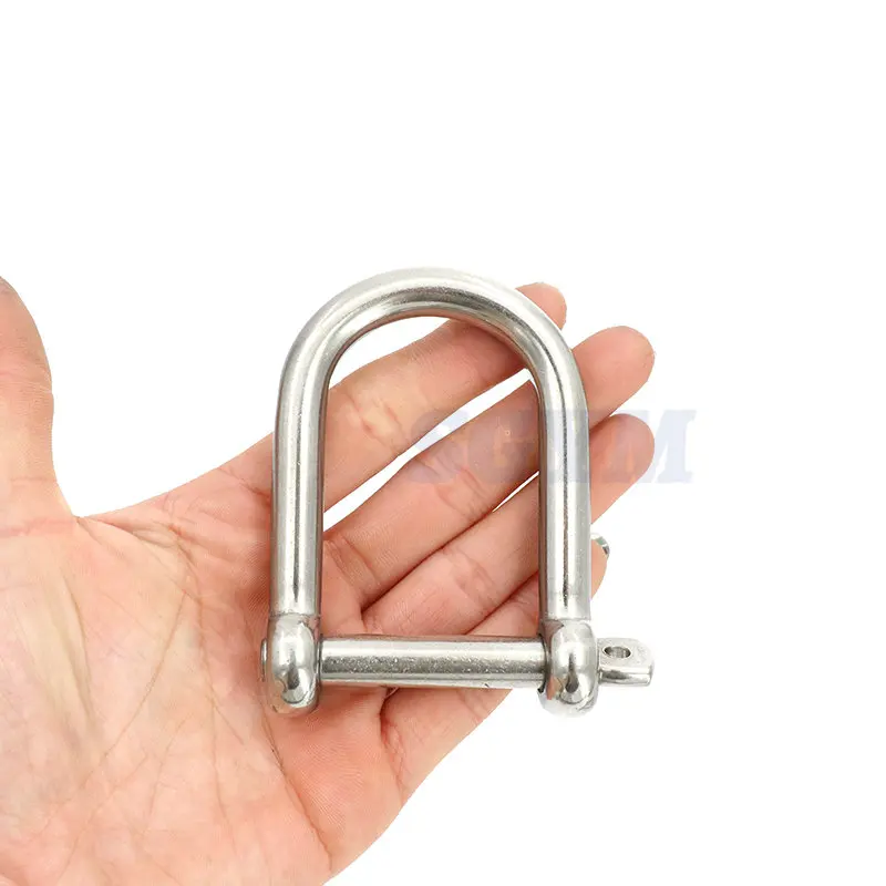 Marine Grade AISI316 Stainless Steel Extra Wide Long Anchor Shackle Chain Wire Rope Connector