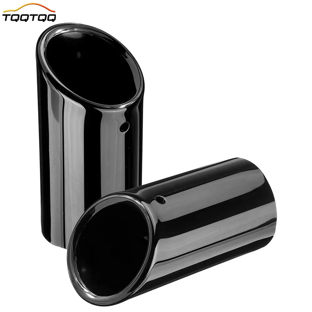 

Black Coated Polished Finish Stainless Steel Car Exhaust Muffler Tip Pipe Compatible VW Volkswagen JETTA /SAGITAR/ POLO/ GOLF 7