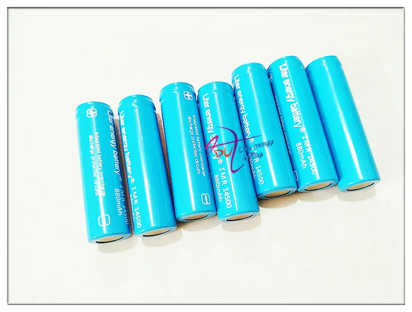 AA Battery 3.7V 880mAh 14500 Li-ion Battery Rechargeable Lithium AA Battery for LED Flashlight Headlamp