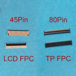2pcs 80pin Touch Screen FPC Connector For Samsung Galaxy Note 10.1 N8010 N8000 N8013 T530 T531 T535 LCD Display On Board 45Pin