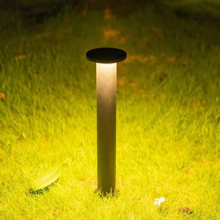 

30/60cm 10W Outdoor Waterproof LED Bollard Lawn Light Aluminum Landscape Garden Pathway Villa Lawn Pillar Light