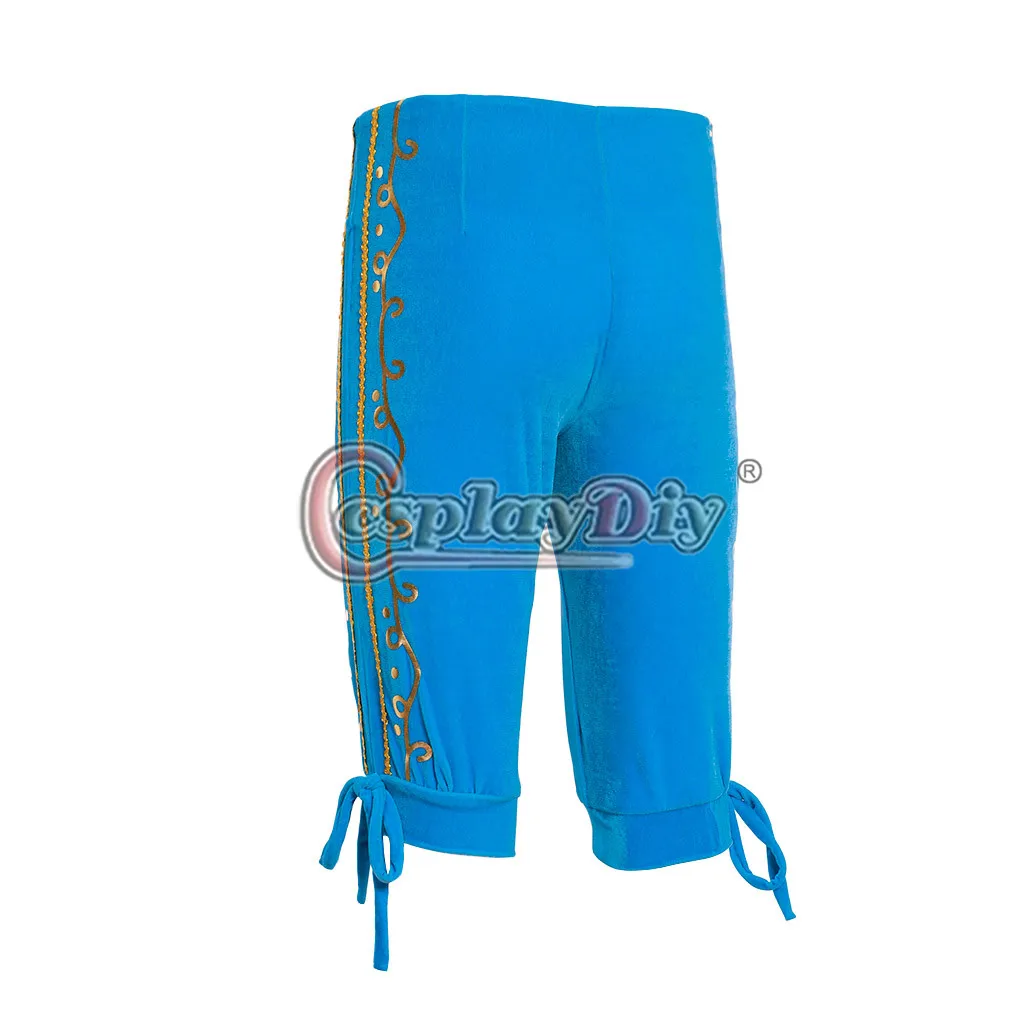 Cosplaydiy Historische Retro Victoriaanse Mannen Hoge Taille Regency Fall Front Broek Middeleeuwse Mens Blue Broek Custom Made L320