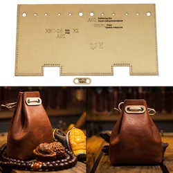 1 Set Of Leather Craft Fashion Personality Wenwan Bag Storage Bag Sewing Pattern Hard Kraft Paper Stencil Template 4cm*16cm